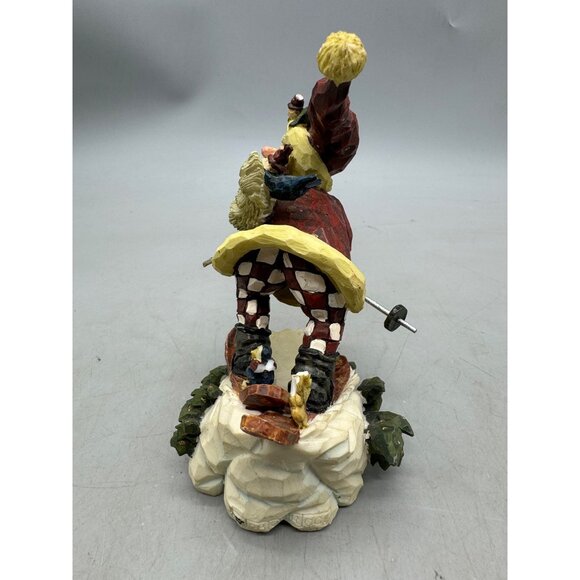 Vintage Carver's Choice 1998 Christmas Skiing Santa Claus 6" Tall READ - Picture 3 of 10